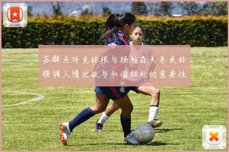 苏群点评克林根与杨瀚森关系良好强调人情世故与和谐相处的重要性